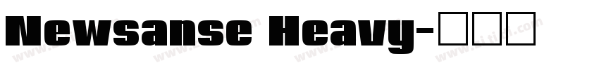 Newsanse Heavy字体转换